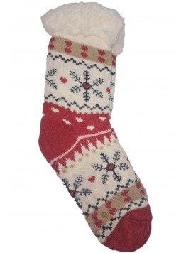 Set sosete imblanite cu motive de Craciun